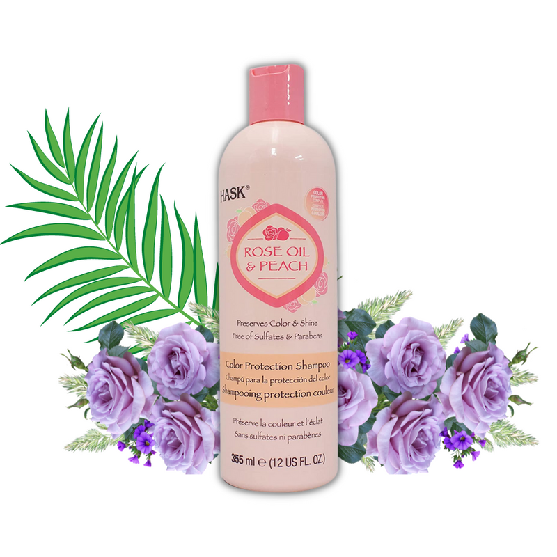 Hask Rose Oil & Peach Color Protection Shampoo